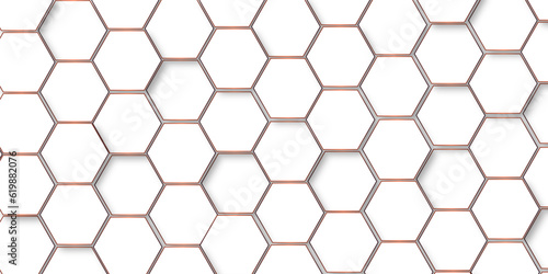  3d background with hexagons backdop backgruond. Abstract background with hexagons. Hexagonal background with white hexagons backdrop wallpaper with copy space for text.