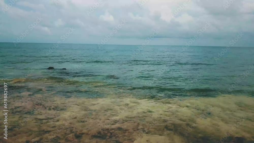 Drone video over the caribbean sea in the san bernardo archipelago Drone video over the caribbean sea in the san bernardo archipelago