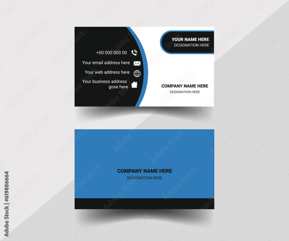Creative and modern business card template Creative and modern business card template