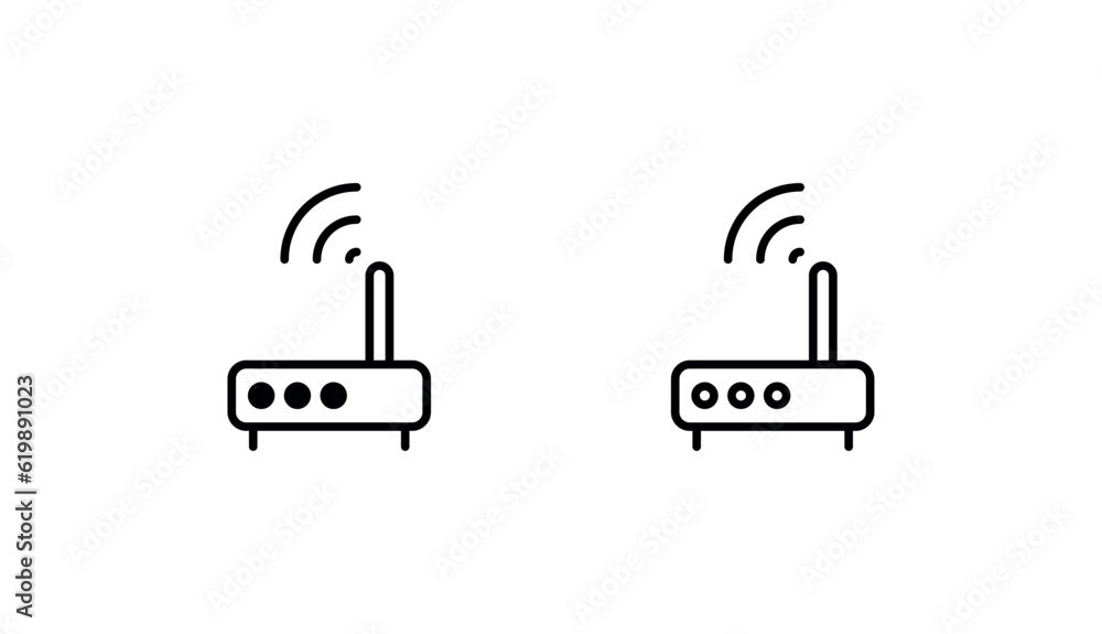 Router icon design with white background stock illustration Router icon design with white background stock illustration