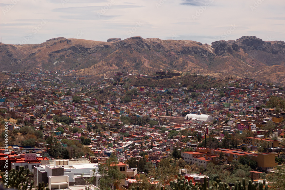 scenery of the colorful city of Guanajuato in mexico