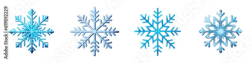 Snowflake clipart collection, vector, icons isolated on transparent background