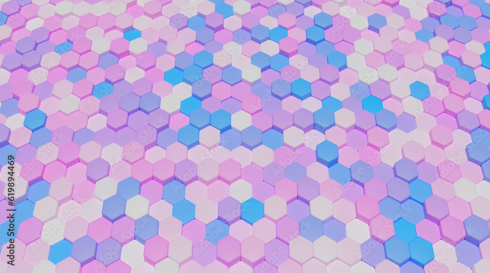 hexagons pattern background pastel