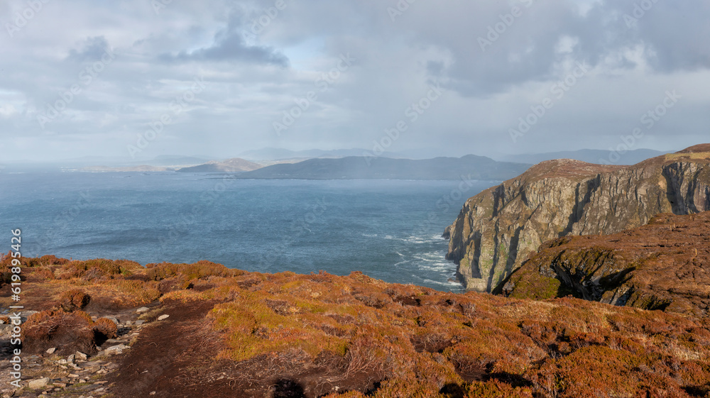 Panoramic view on the Horn Head, Dunfanaghy, Co. Donegal, Ireland, Wild Atlantic Way