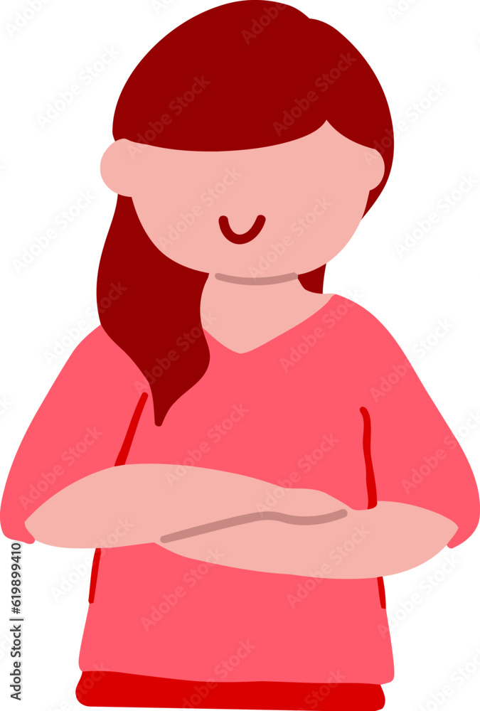 Confident Girl with Maroon Long Dress Confident Girl with Maroon Long Dress