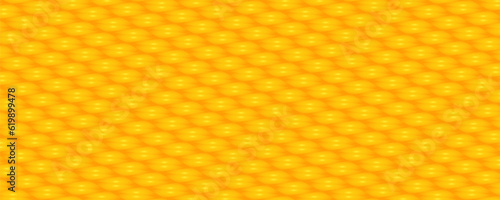 Seamless honeycomb pattern in yellow and orange colors for background