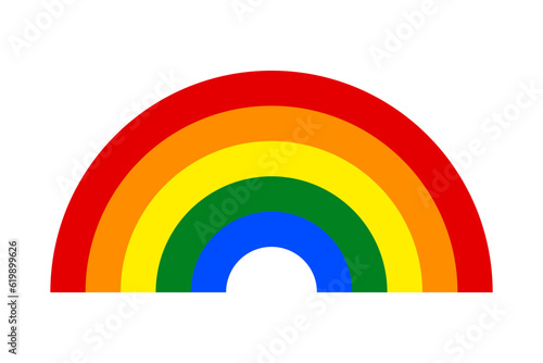 Rainbow illustration. Rainbow icon. Simple rainbow design element.