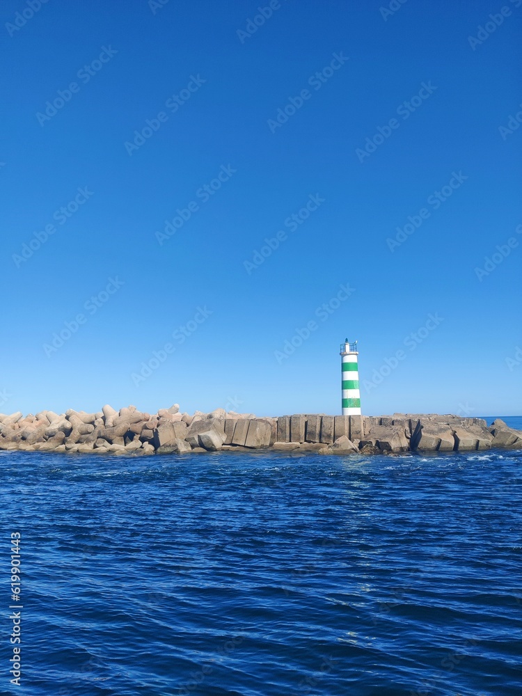 lighthouse in the sea