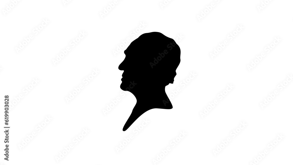 Ralph Waldo Emerson silhouette