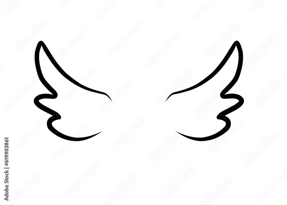 Doodle Angel Wings Doodle Angel Wings