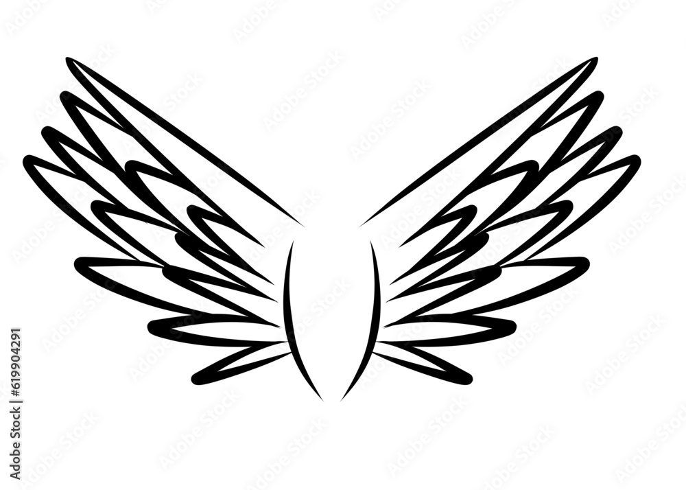 Doodle Angel Wings Doodle Angel Wings