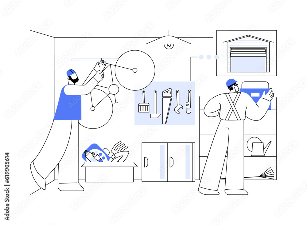 Garage maintenance abstract concept vector illustration. Garage maintenance abstract concept vector illustration.