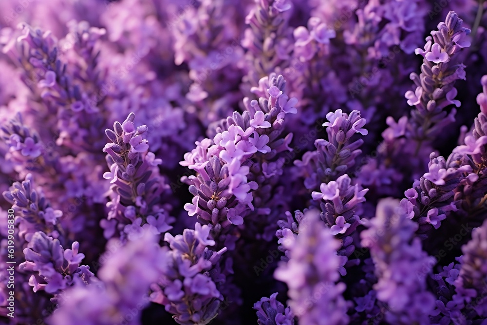Fototapeta premium Lavender as texture. Generative AI