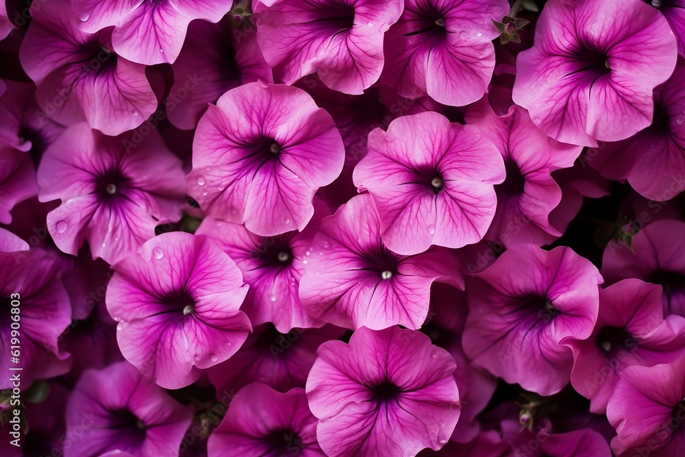 Petunia as background. Generative AI. Petunia as background. Generative AI.