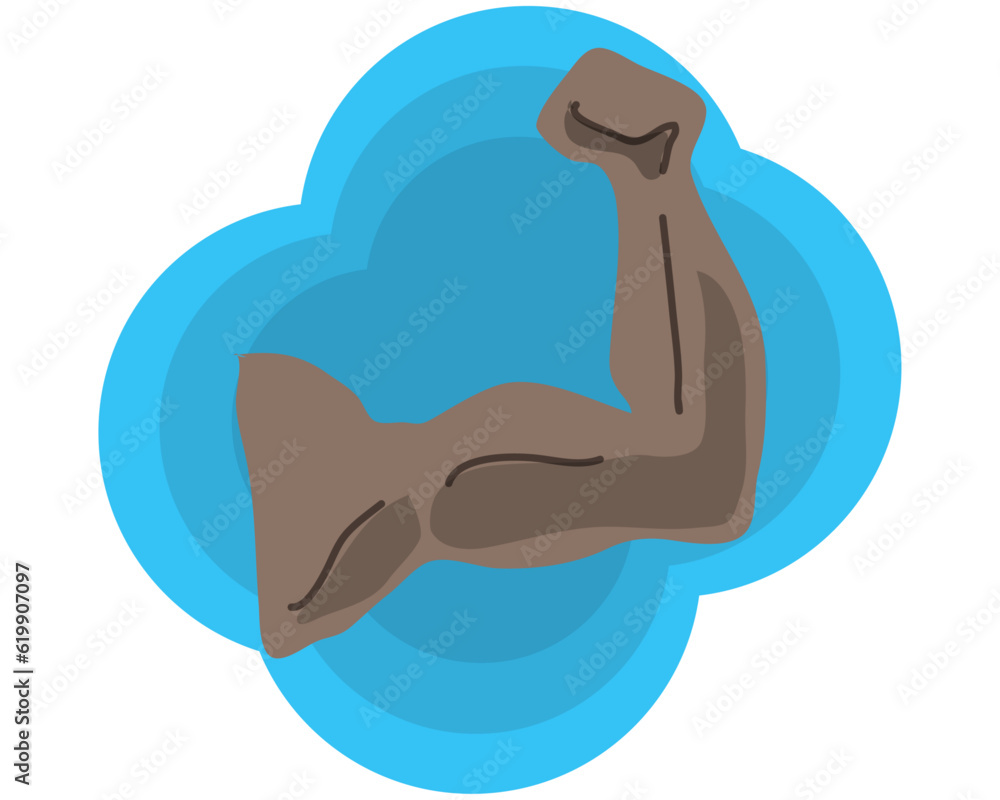 good arm strength ,medical business ideas, flat design illustration good arm strength ,medical business ideas, flat design illustration