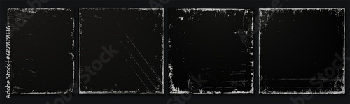 Print op canvas Worn edges album cover with torn edges for vinyl, cd or paper poster