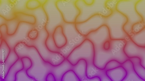 Cellular billowed fractal gradient noise background animation. 2D PC rendering design photo