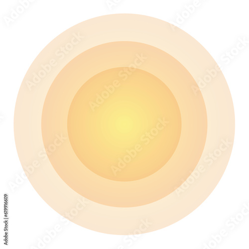 orange light circle abstract overlapping orange lights Beautiful glare for printing, advertisements and banners, vector illustration