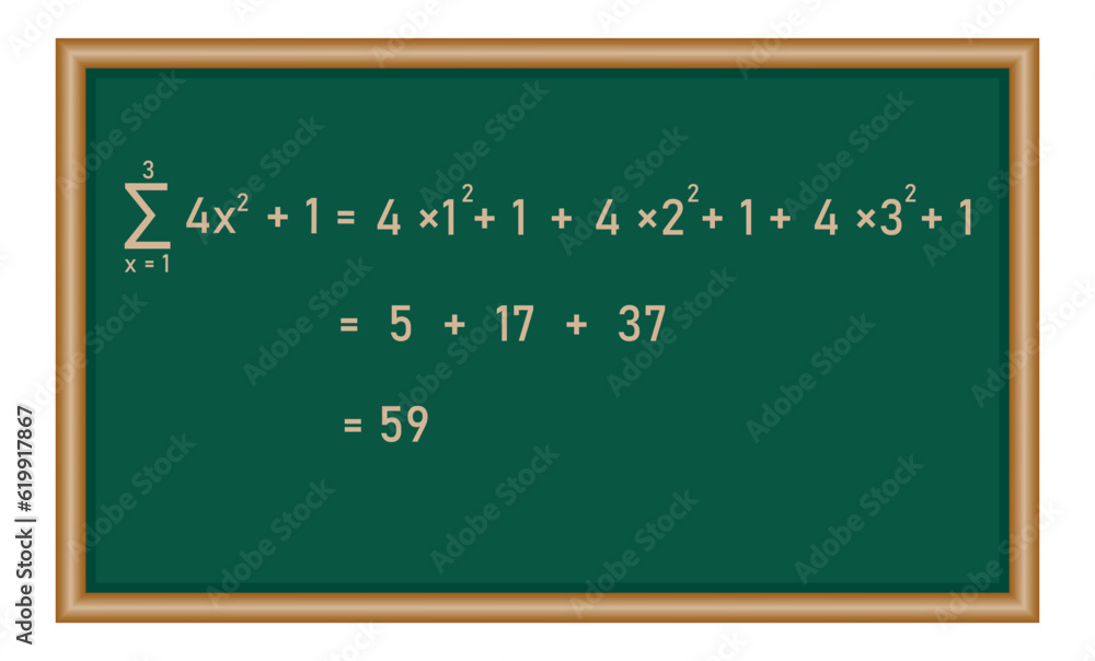 Sigma symbol. summation of integers numbers in mathematics. Sigma symbol. summation of integers numbers in mathematics.