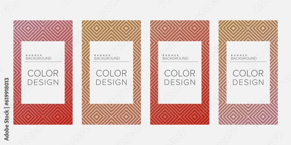 custom made wallpaper toronto digitalBackground banner geometric line gradient color design vector, vertical banner set