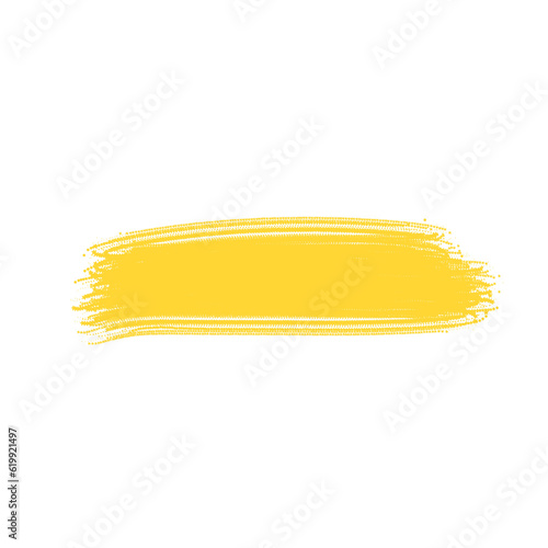 Yellow brush stroke