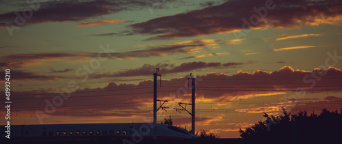 sunset high speed rail
