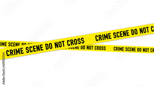 Crime scene do not cross tape line 3D Design Element – Transparent PNG, Police Line Graphic, Isolated Object for Crime Scene Design
