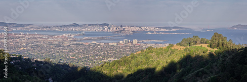 Panorama of San Francisco Bay Area in the Morning