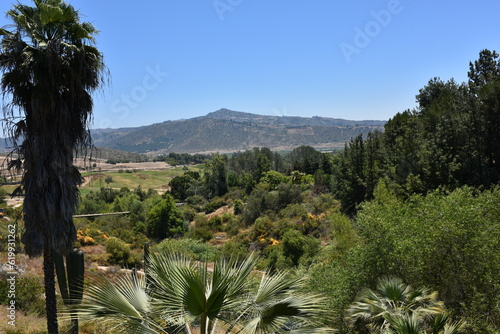 View over landscape in Southern California