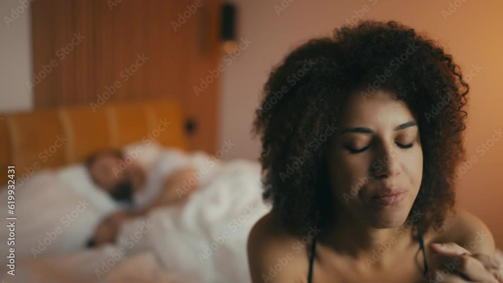 African American woman feeling depressed, having marriage problems, difficulties African American woman feeling depressed, having marriage problems, difficulties