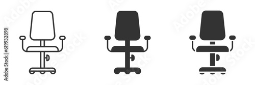 Office chair icon. Vector illustration.