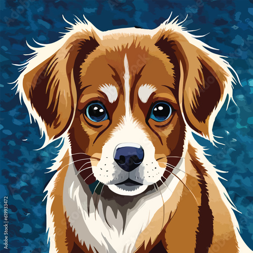 dog with eyes
