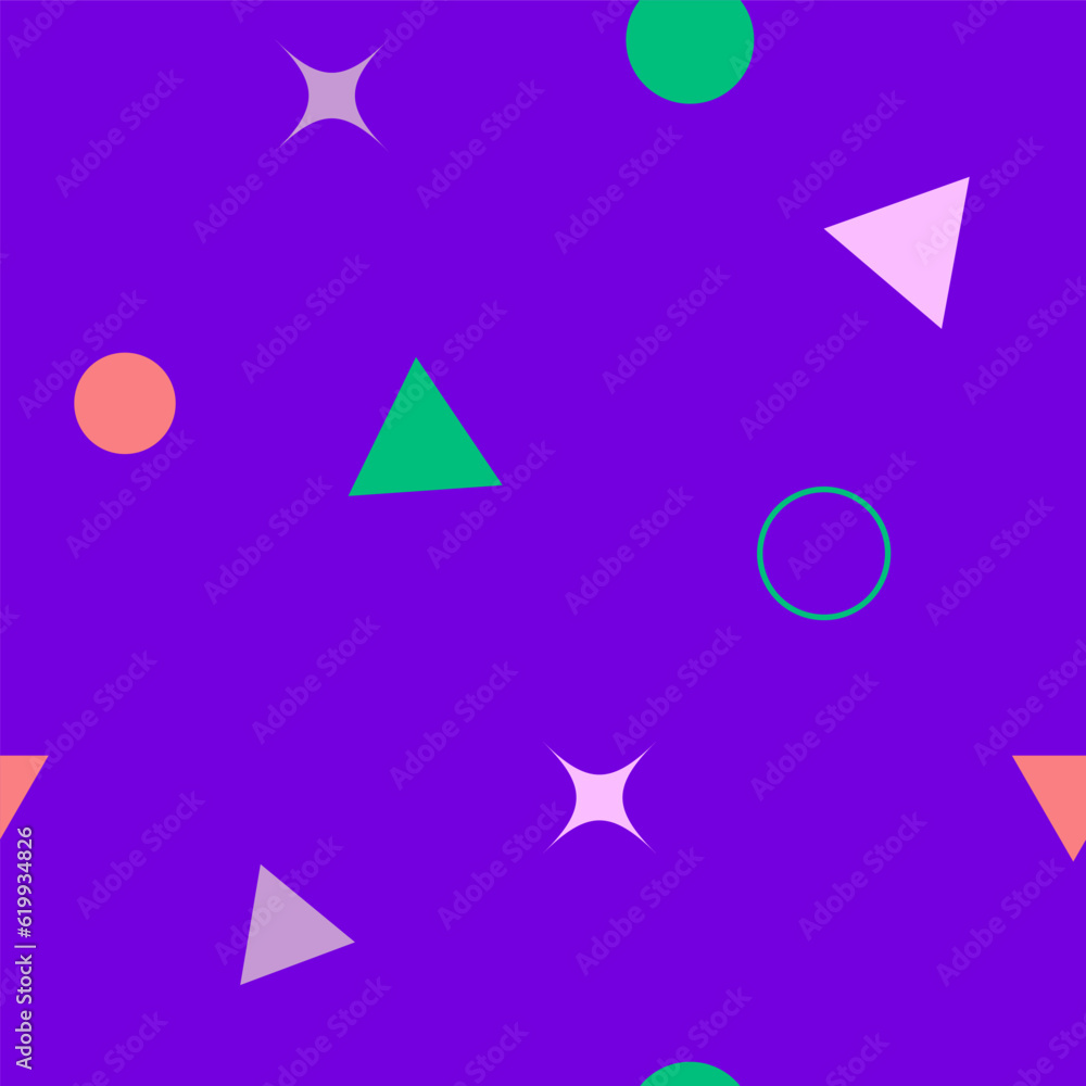 Abstract seamless colorful pattern in trendy memphis style. Background for printing brochure, poster, vintage textile design, cover, banner. Retro 80's - 90's style. Eps 10 vector illustration. Abstract seamless colorful pattern in trendy memphis style. Background for printing brochure, poster, vintage textile design, cover, banner. Retro 80's - 90's style. Eps 10 vector illustration.