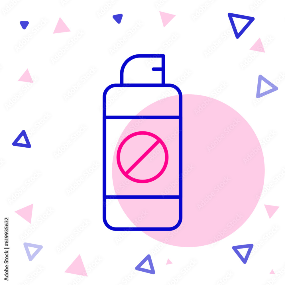 Line Garden sprayer for water, fertilizer, chemicals icon isolated on white background. Colorful outline concept. Vector Line Garden sprayer for water, fertilizer, chemicals icon isolated on white background. Colorful outline concept. Vector