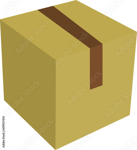 Cardboard Packaging Box Icon