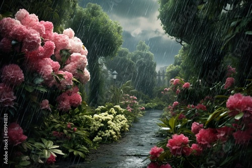 Beautiful Flowers in the Garden
