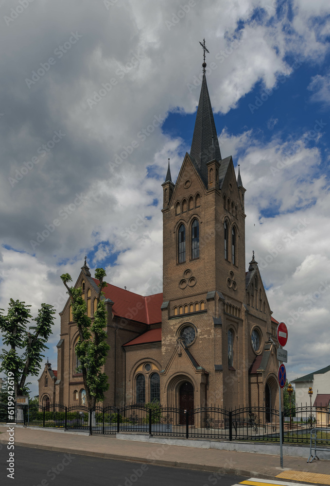 Catholic Church of the Exaltation of the Holy Cross in the city of Vileyka, Minsk region, Belarus.