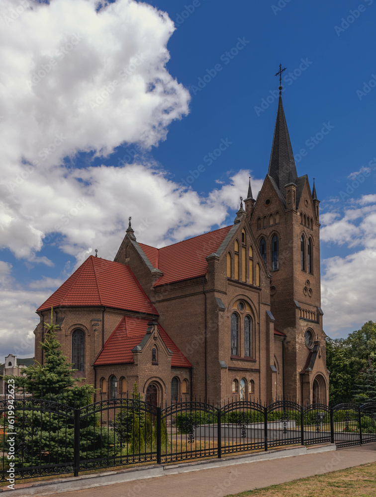 Catholic Church of the Exaltation of the Holy Cross in the city of Vileyka, Minsk region, Belarus. Catholic Church of the Exaltation of the Holy Cross in the city of Vileyka, Minsk region, Belarus.