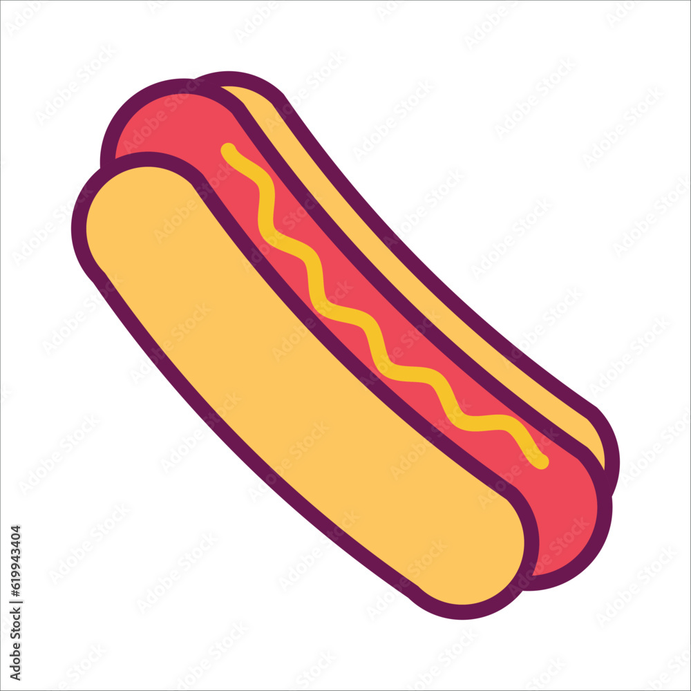 hot dog icon vector design template hot dog icon vector design template
