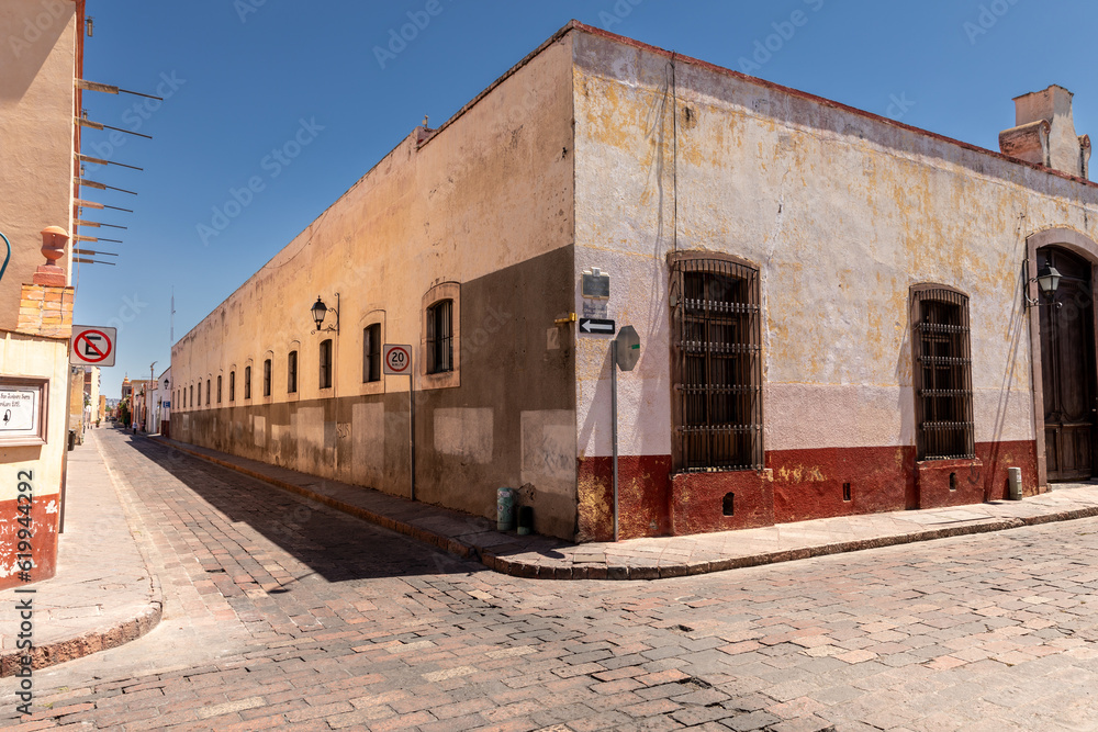 Corner of old Mexican street - Queretaro Mexico
