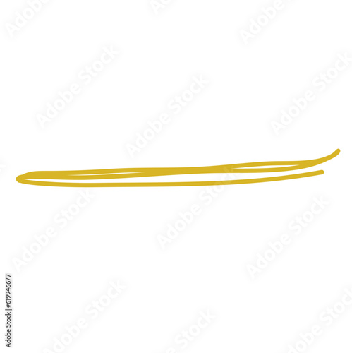 Pastel Yellow Scribble Element