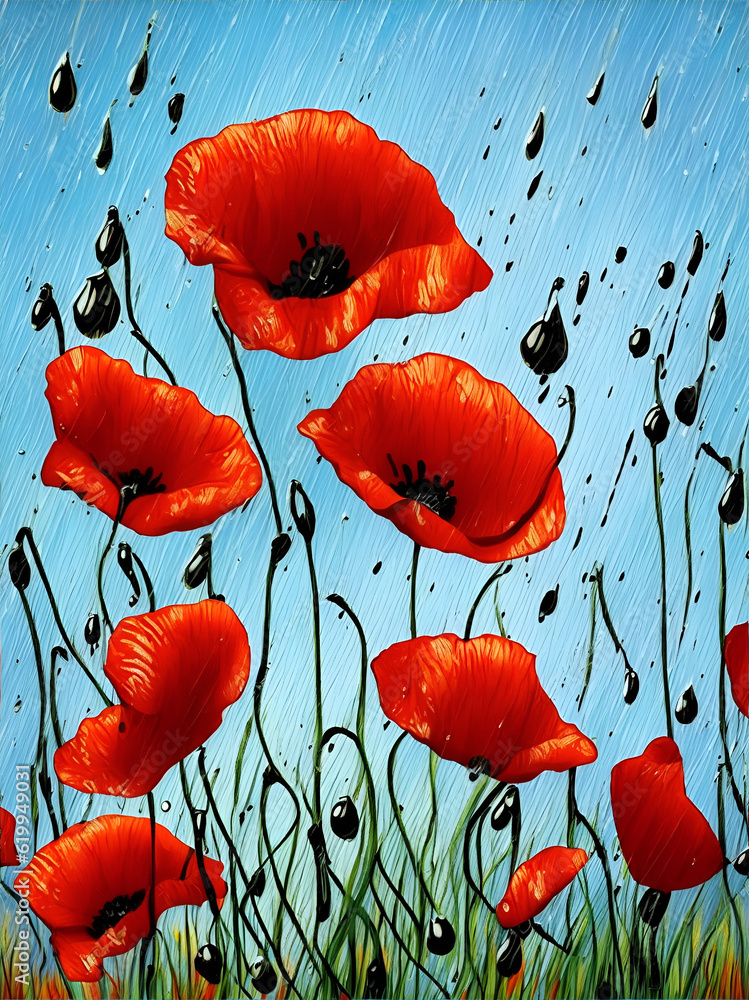 Obraz premium Beautiful flowers. AI generated illustration