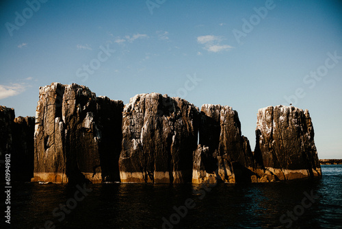 Rocky Islands surrounded by the sea