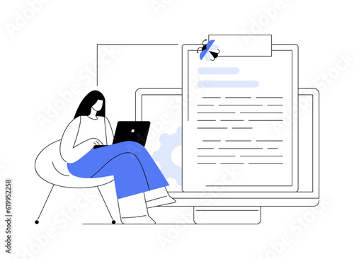 Bug report abstract concept vector illustration.