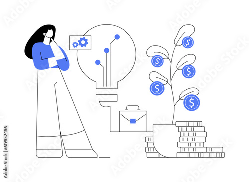 Venture capital abstract concept vector illustration.