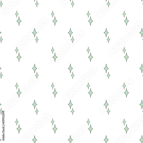 seamless repeat pattern with simple diamond shape design motifs in teal color on a white background perfect for fabric, scrap booking, wallpaper, gift wrap projects