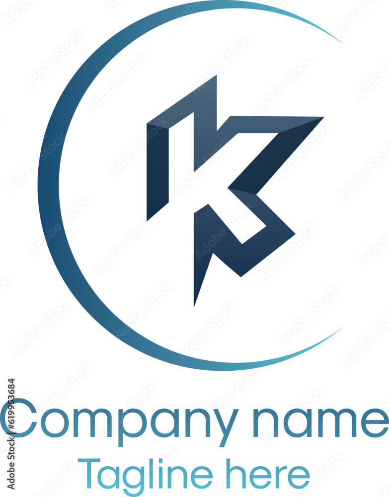 K Digital corporate Real estate modern business vector logo. K Digital corporate Real estate modern business vector logo.