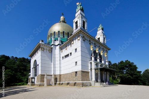 Tableau sur toile Kirche St. Leopold am Steinhof von Otto Wagner
