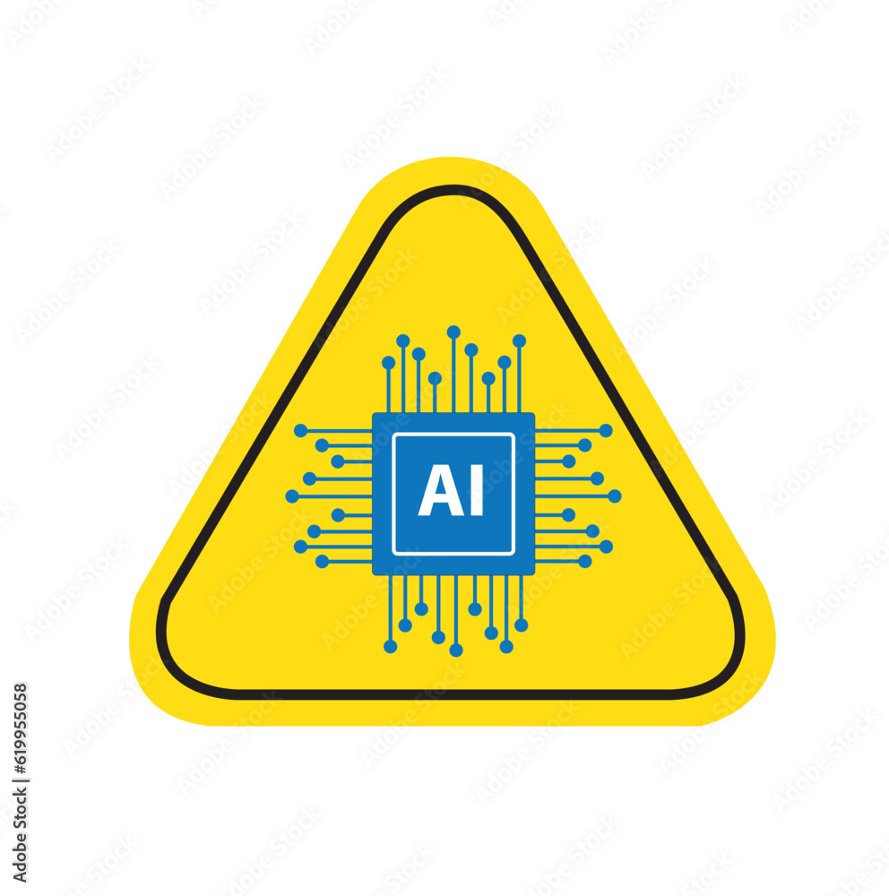 Logo de inteligencia artificial. Vector Logo de inteligencia artificial. Vector