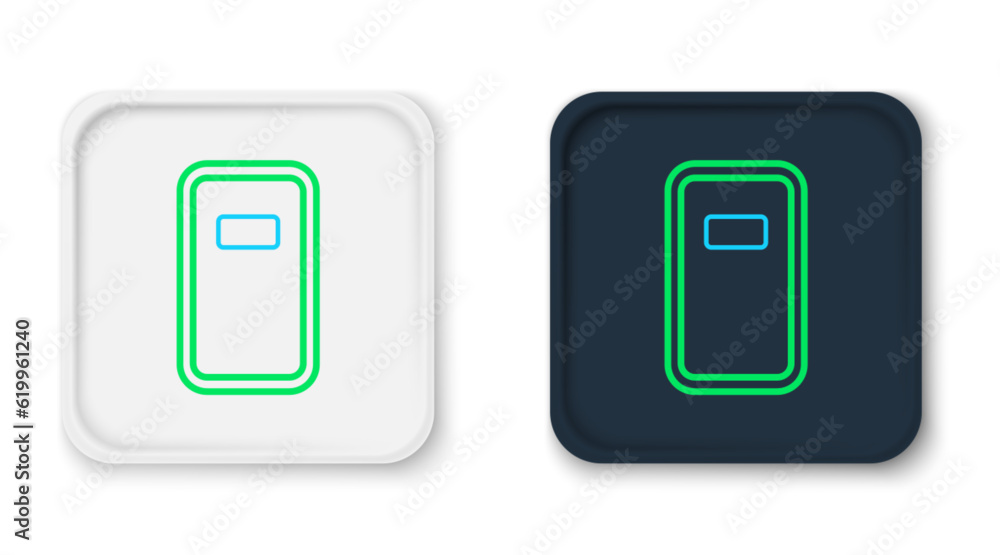 Line Police assault shield icon isolated on white background. Colorful outline concept. Vector Line Police assault shield icon isolated on white background. Colorful outline concept. Vector